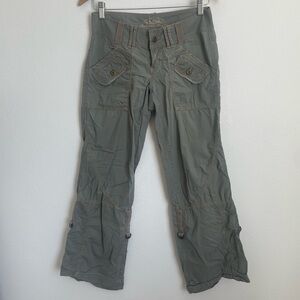 Y2K American Rag Cie Green Low Rise Cargo Pants